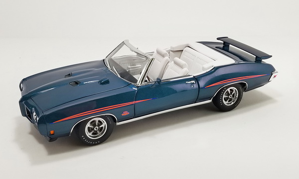 Модель 1:18 Pontiac GTO Judge Convertible - Last Judge Built - 1970 - Atoll Blue