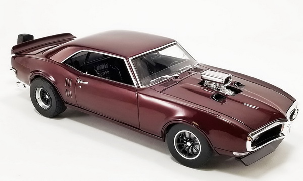 Модель 1:18 Pontiac Firebird Drag Outlaw Custom Maroon Metallic 1968 (L.E.750 pcs)