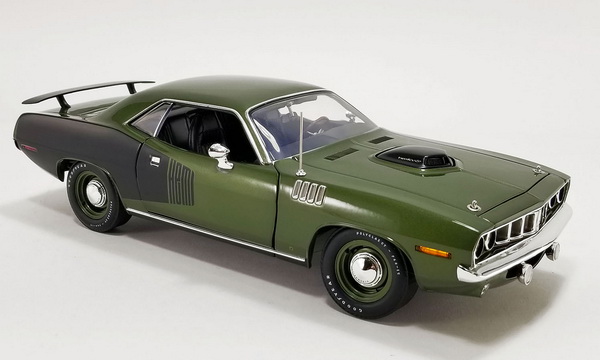 Модель 1:18 Plymouth Hemi Cuda 1971 - Ivy Green (L.E.400 pcs)