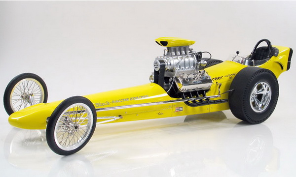 greer-black-prudhomme dragster - yellow (l.e.540pcs) GMP18917 Модель 1:18