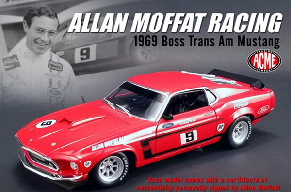 Модель 1:18 Ford Mustang Boss 302 Trans Am №9 «Coca-Cola» (Allan Moffat) DDA Exclusive