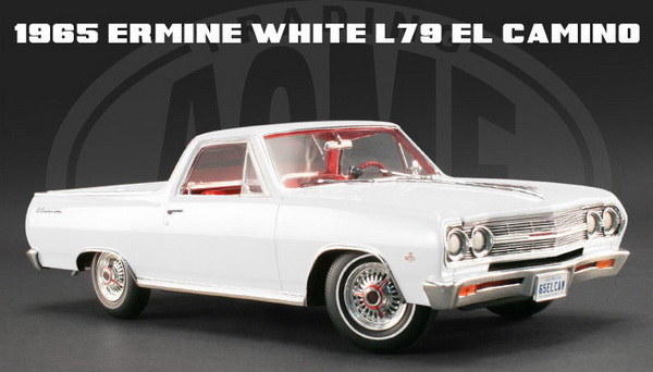 Модель 1:18 Chevrolet El Camino - white/red interior