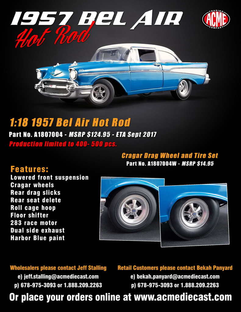 Модель 1:18 Chevrolet Bel Air Hot Rod