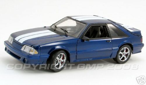 ford mustang gt street fighters blue with white stripes G1801825 Модель 1:18