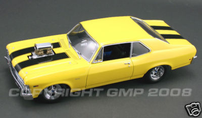 Модель 1:18 DRAG NOVA HEAVY Chevrolet - yellow