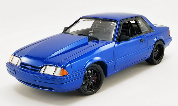 Модель 1:18 Ford Mustang LX Street Fighter 1990 - Metallic Blue (L.E.996 pcs.)