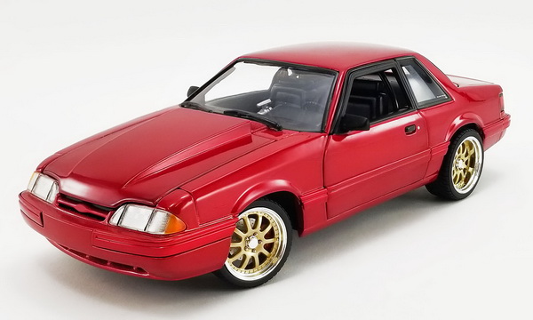 Модель 1:18 Ford Mustang LX Street Fighter 1990 - Metallic red