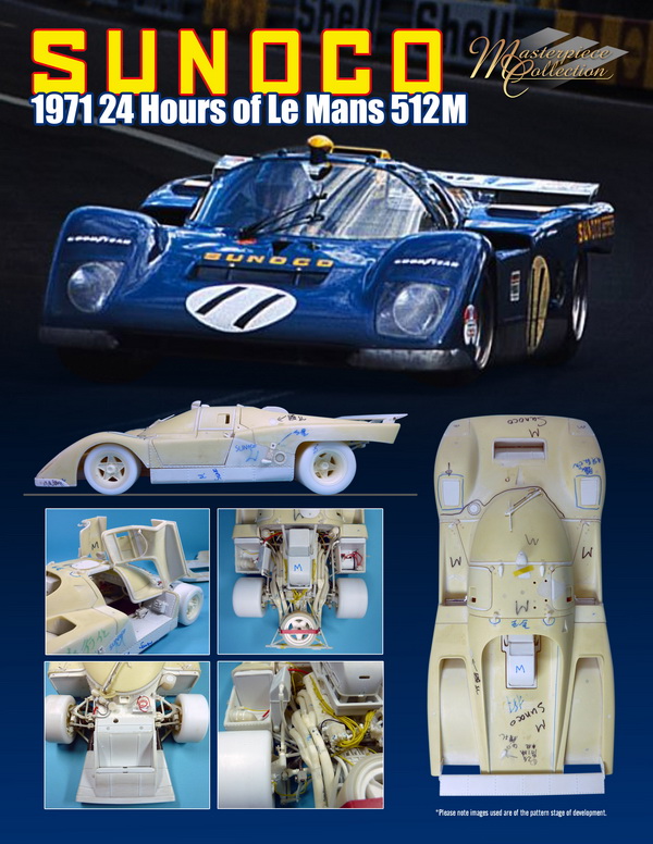 Модель 1:18 Ferrari 512 M №11 «Sunoco» 24h Le Mans (Mark Donohue - David Hobb)