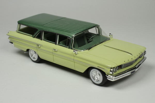 Модель 1:43 Pontiac Safari 1960 - Stardust Yellow Body & Fairway Green Roof