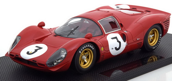 Модель 1:18 Ferrari 330 P4 №3 Winner 1000km Monza - red