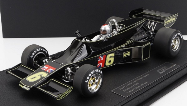 lotus f1 77 john player team lotus n 6 brazilian gp (with pilot figure) 1976 mario andretti, jps black gold GP095BWD Модель 1:18