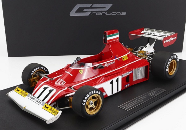 FERRARI F1 312 B3 №11 4th Brazil GP 1975 Clay Regazzoni, Red GP12-15D Модель 1:18