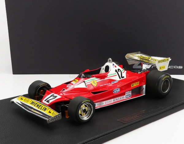 Модель 1:18 FERRARI F1 312t2 Scuderia Ferrari Sefac Team №12 7th Argentina GP 1978 Gilles Villeneuve, Red