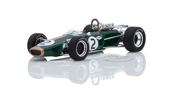 Модель 1:18 BRABHAM F1 Bt24 Repco №2 3rd Mexico GP Denis Hulme 1967 World Champion - Con Vetrina - With Showcase, Green Gold