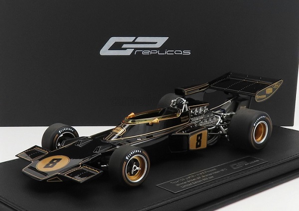 Модель 1:18 Lotus Ford 72D №8 «JPS» Winner British GP Brands Hatch, World Champion - 15 July 1972 (Emerson Fittipaldi)