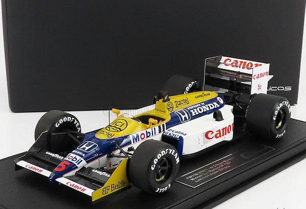 Модель 1:18 WILLIAMS F1 Fw11b Honda №5 Winner GP San Marino 1987 Nigel Mansell, Blue Yellow White
