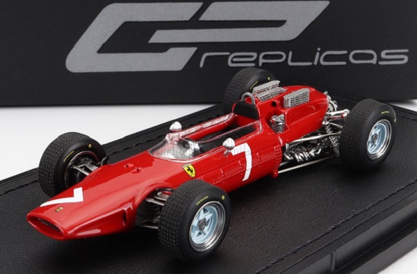 Модель 1:18 FERRARI F1 158 Scuderia Ferrari N7 Winner Germany GP John Norman Surtees (1964) World Champion, Red