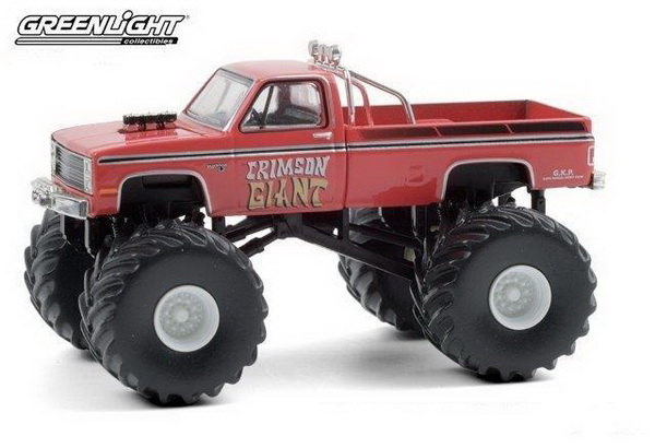 chevrolet silverado monster truck "crimson giant" bigfoot 49080F Модель 1:64
