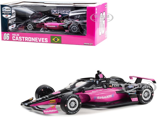 Honda - Team Transcard Meyer Shank Racing N 06 Indianapolis Indy 500 Indycar Series 2023 H.Castroneves - Black Pink GL11196 Модель 1:18
