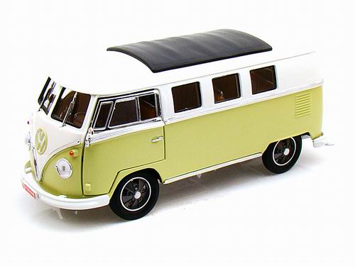 volkswagen microbus - olive green GL12851B Модель 1:18