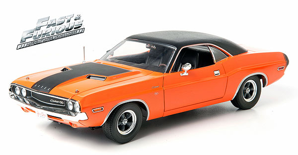 Модель 1:18 Dodge Challenger R/T «2 Fast & 2 Furious» (из к/ф «Двойной Форсаж») - orange/black