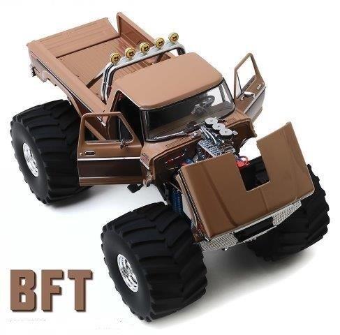 ford f-350 monster truck "bft" bigfoot 1978 brown metallic (колеса 66 дюймов) GL13557 Модель 1:18