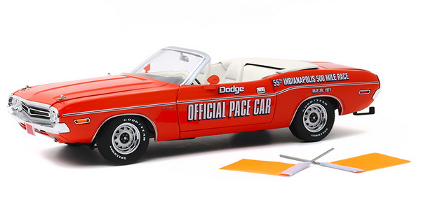 dodge challenger convertible "55th indianapolis 500" official pace car 1971 GL13569 Модель 1:18