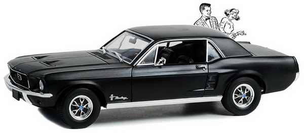 ford mustang coupe "country special" 1968 stealth black GL13661 Модель 1:18