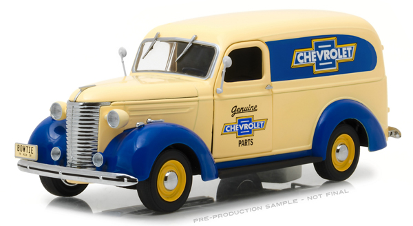 chevrolet фургон "genuine chevrolet parts" 1939 GL18242 Модель 1:24