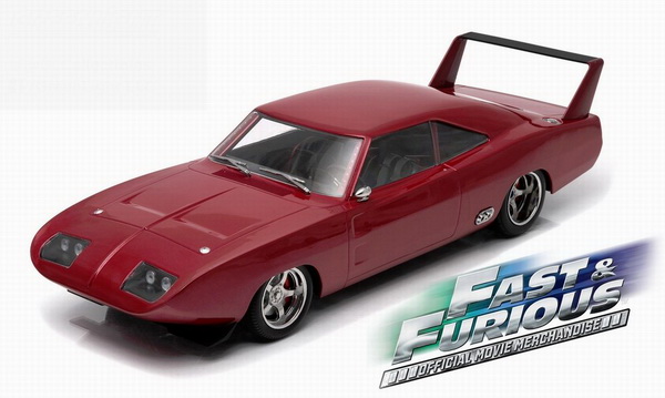 Модель 1:18 Dodge Charger Daytona Custom «Fast & Furious» (из к/ф «Форсаж VI») - dark red