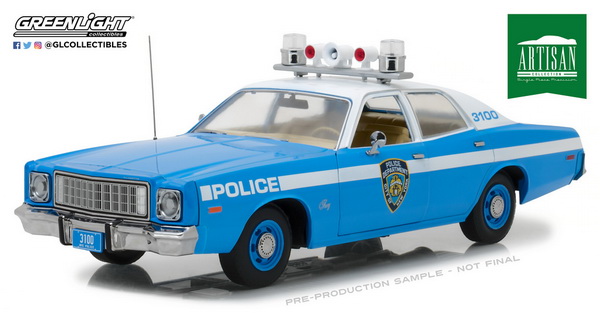 plymouth fury "new york city police department" (nypd) GL19043 Модель 1:18