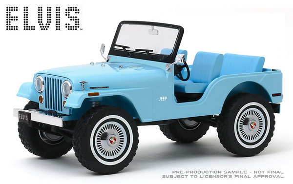 Модель 1:18 JEEP CJ-5 4х4 Elvis Presley 1954 Sierra Blue