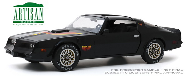 pontiac firebird "fire am" by very special equipment - black/hood bird GL19080 Модель 1:18