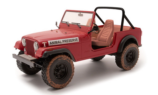 Jeep CJ-7 4х4 «Animal Preserve» - red (из т/с «Команда А») GL19091 Модель 1:18