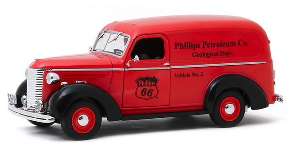 chevrolet panel truck "phillips petroleum co. geological department" - red/black GL85051 Модель 1:24