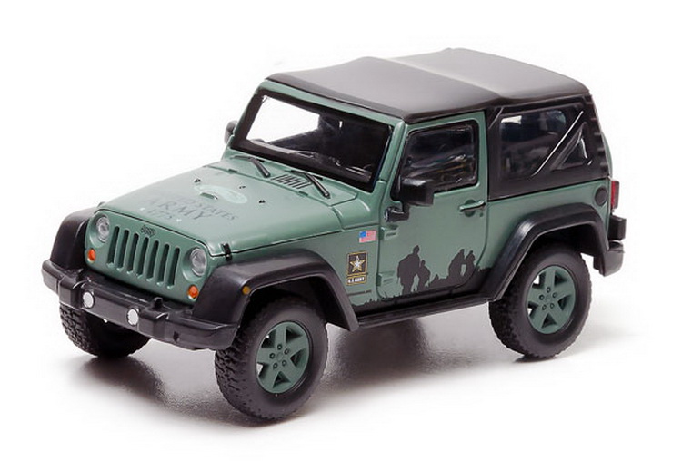 jeep wrangler 4х4 u.s.army limited edition (с тентом) - dark green GL86043 Модель 1:43