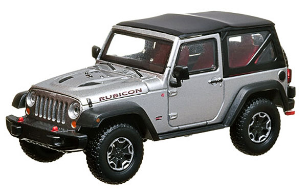 Модель 1:43 Jeep Wrangler 4х4 Rubicon 10th Anniversary - billet silver met