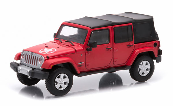Модель 1:43 Jeep Wrangler 4x4 Unlimited Freedom Edition 5-дв.(Softtop) - flame red