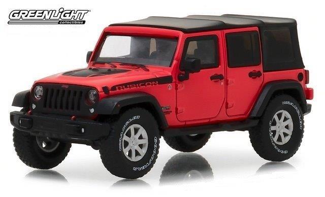 jeep wrangler 4х4 unlimited rubicon recon 5-дв.(soft top) - red GL86093 Модель 1:43