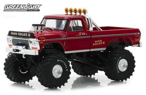 ford f-250 monster truck bigfoot "high roller" 1979 red GL86162 Модель 1:43