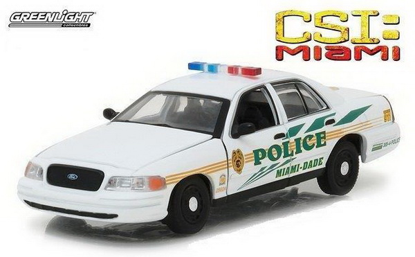 ford crown victoria police interceptor "miami-dade police" 2003 (из телесериала "Место преступления") GL86508 Модель 1:43