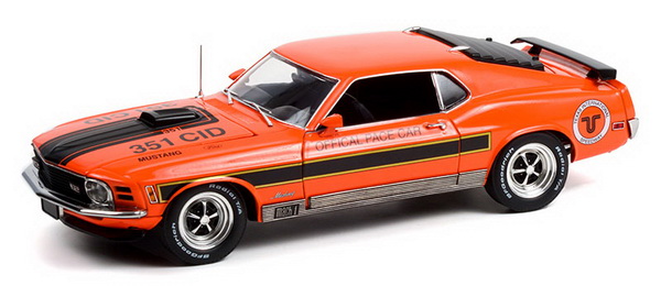 ford mustang mach 1 "texas international speedway pace car" 1970 orange HW18033 Модель 1:18