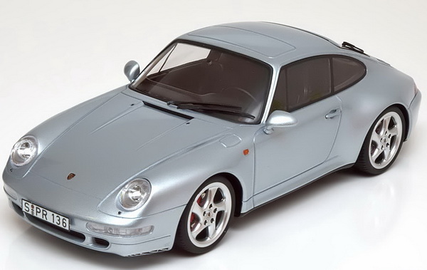Модель 1:18 Porsche 911 (993) Carrera 4S Coupe - silver