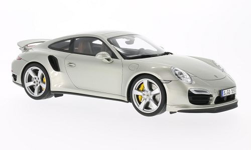 Модель 1:18 Porsche 911 (991) turbo - pearl silver