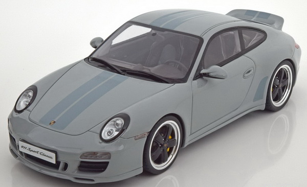 Модель 1:18 Porsche 911 (997) Sport Classic - grey