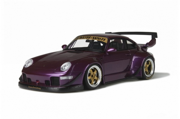 porsche 911 (993) rwb 1993 purple violet metallic limited edition 3000 pcs. GT727 Модель 1:18