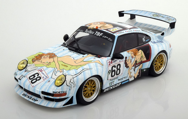 Модель 1:18 Porsche 911 (993) GT2 Evo №68 Naked Lady 24h Le Mans (E.Graham - J.-L.Maury-Laribiere - H.Poulain)