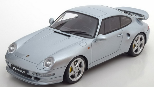 porsche 911 (993) turbo s - silver (l.e.504pcs) ZM062 Модель 1:18