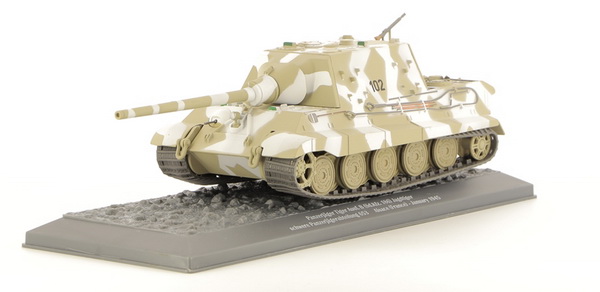 panzerjäger tiger ausf. b (sd.kfz. 186) jagdtiger - серия «chars de combat de la seconde guerre mondiale» №91 (с журналом) M2611-91 Модель 1:43