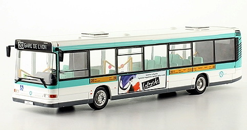 heuliez gx317 ratp paris 1995 - серия «autobus et autocars du monde» №117 (с журналом) M3438-117 Модель 1:43